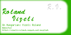 roland vizeli business card